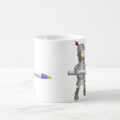 Mug Le stylo est plus puissant que l'épée Chevalier (Centre)