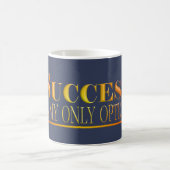 Mug Le succès est ma propre option affiche rouge (Centre)
