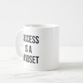 Mug Le succès est un état d'esprit - Motivationnel (Devant gauche)