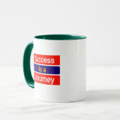 Mug Le succès est un voyage - Motivation (Devant gauche)