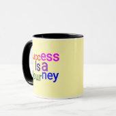 Mug Le succès est un voyage - Motivation (Devant gauche)