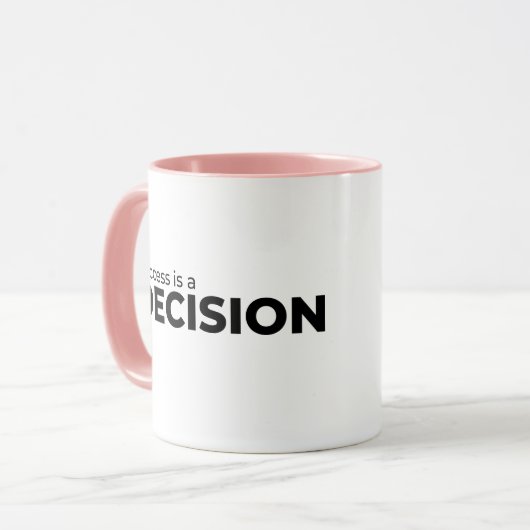 Mug Le succès est une boule de décision (Devant gauche)