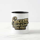 Mug Le succès me va bien Cadeau en or (Centre)