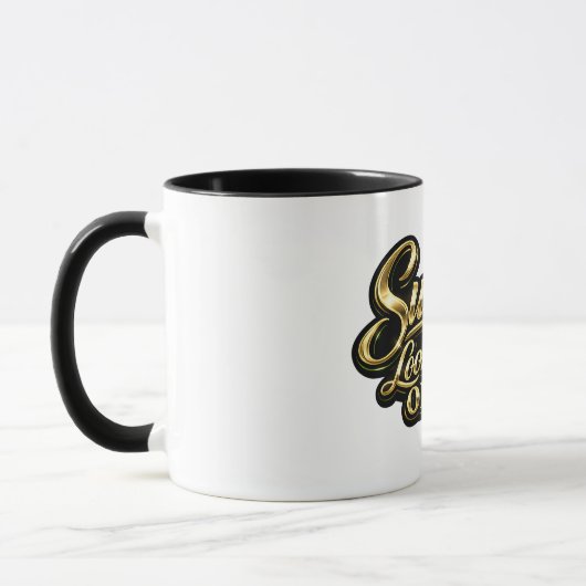 Mug Le succès me va bien Cadeau en or (Gauche)