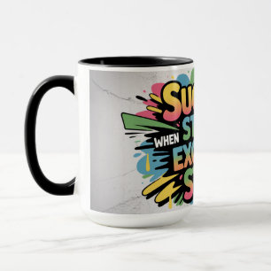 Mug Le succès motivant commence lorsque les excuses ce