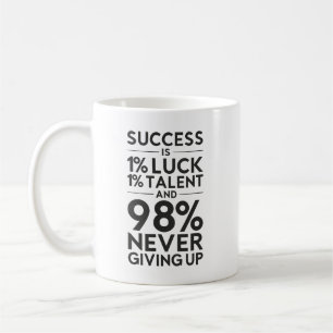 Mug Le Succès ne cesse jamais - Motivationnel