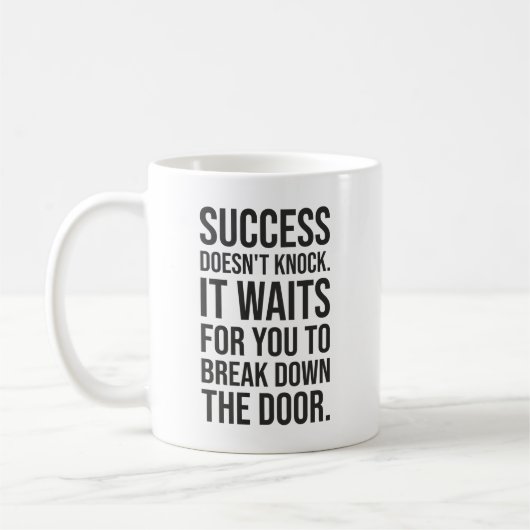 Mug Le succès ne s'arrête pas - Motivation énorme (Gauche)