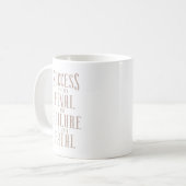 Mug Le succès n'est jamais définitif et l'échec n'est (Devant gauche)