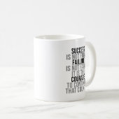 Mug Le succès n'est pas définitif (Devant droit)