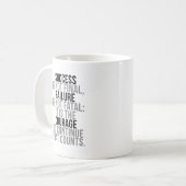 Mug Le succès n'est pas définitif (Devant gauche)