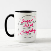 Mug Le sucre de canne à café aide à tout (Gauche)