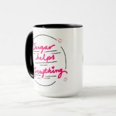 Mug Le sucre de canne à café aide à tout (Devant gauche)