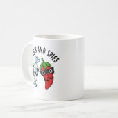 Mug Le sucre et les espions amusant jeu de nourriture (Devant gauche)