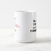 Mug Le support grand et soit Flamant rose fabuleux (Centre)