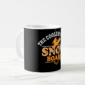 Mug Le surf des neiges de filles le plus frais (Devant gauche)