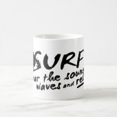 Mug Le surf entendent le bruit des vagues (Centre)