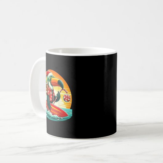 Mug Le Surf Père Noël Toucan Et Drôle Chien Trocal Chr (Devant gauche)