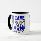 Mug Le survivant de cancer du rectum qu'il est venu (Devant gauche)