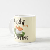 Mug Le Sushi Est Ma Saint Valentin (Devant gauche)