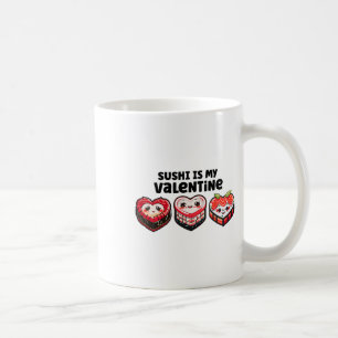 Mug Le Sushi Est Ma Saint Valentin Cute Kawaii Retro C