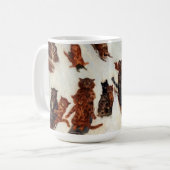 Mug Le Tabby Toboggan Club par Louis William Wain (Devant gauche)