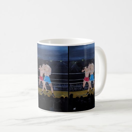Mug Le tableau Les Boxeurs par Alfred Fox (Devant droit)