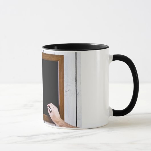 Mug Le tableau noir vide, ajoutent votre texte (Droite)