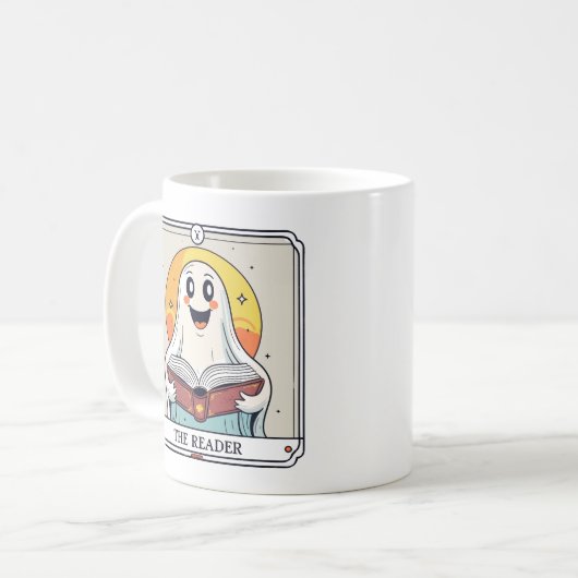 Mug Le tarot fantôme du lecteur (Devant gauche)