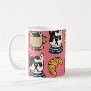 Mug Le taurin français, le café, le thème croissant.