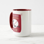 Mug Le téléphone ne sonne pas, c'est moi Sarcasme (Devant gauche)