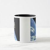 Mug Le télescope spatial Hubble avec une terre bleue (Centre)