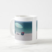 Mug Le temps de plage est près (Devant gauche)