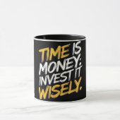 Mug "Le temps est l'argent" est une métaphore puissant (Centre)