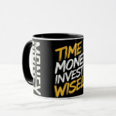 Mug "Le temps est l'argent" est une métaphore puissant (Devant gauche)