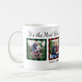 Mug Le Temps Le Plus Merveilleux Joué Photo Noël (Gauche)