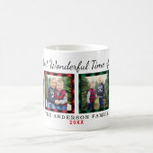 Mug Le Temps Le Plus Merveilleux Joué Photo Noël (Centre)