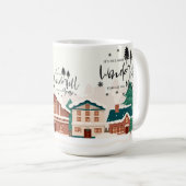 Mug Le temps le plus merveilleux Paysage de ville Noël (Devant droit)