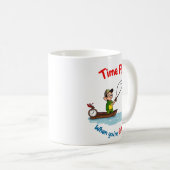 Mug Le temps passe vite quand on pêche (Devant droit)