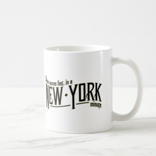 Mug Le temps se déplace rapidement dans une minute de (Droite)