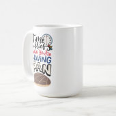 Mug Le temps vole quand tu as la Pan, le Spanglish (Devant gauche)