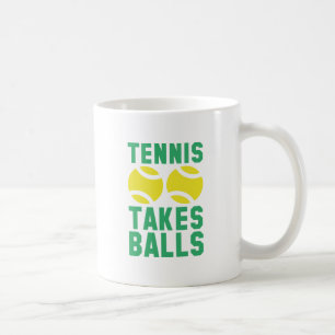 Mug Le tennis prend des balles