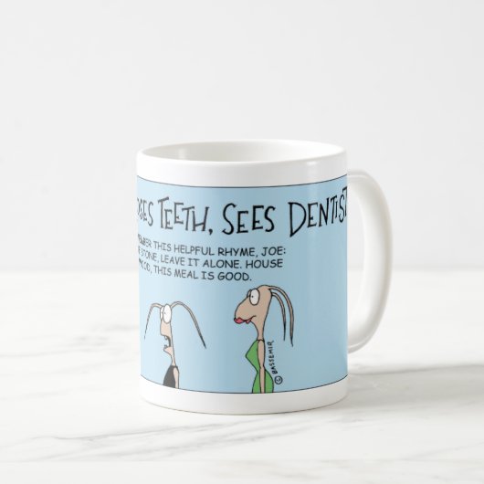 Mug Le termite perd des dents (Devant droit)