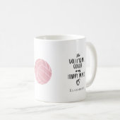 Mug Le terrain de volley-ball est mon heureux endroit  (Devant droit)