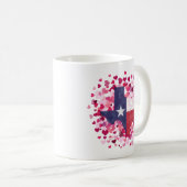 Mug Le Texas dans un champ de coeur - Saint Valentin (Devant droit)