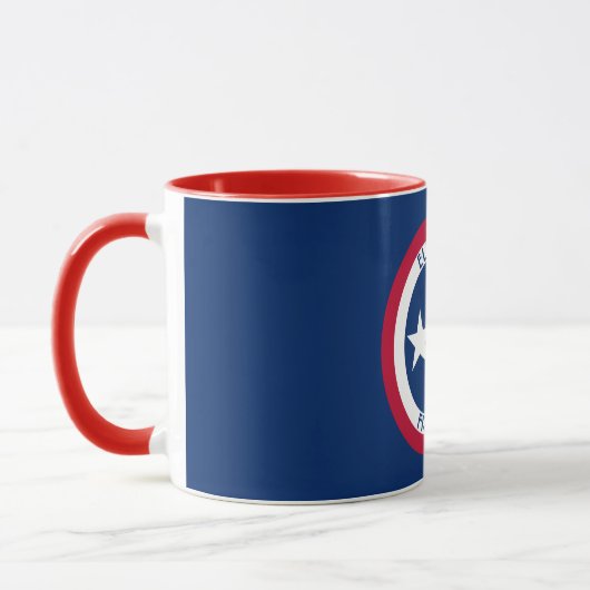 Mug Le Texas le drapeau personnalisé par étoile (Gauche)