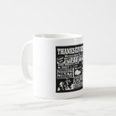 Mug Le thanksgiving rencontre la copie de Hanoukka (Devant gauche)