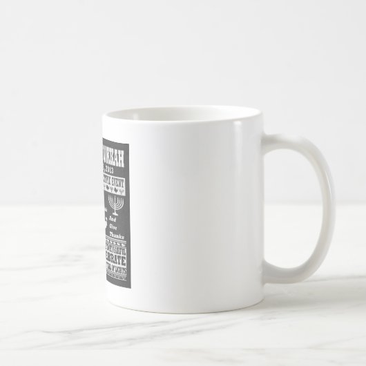 Mug Le thanksgiving rencontre la copie de Hanoukka (Droite)