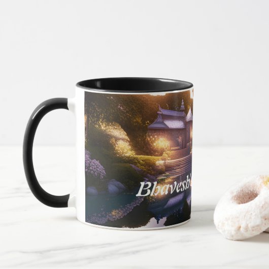 Mug Le thé du matin de Bhavesh (Avec donut)