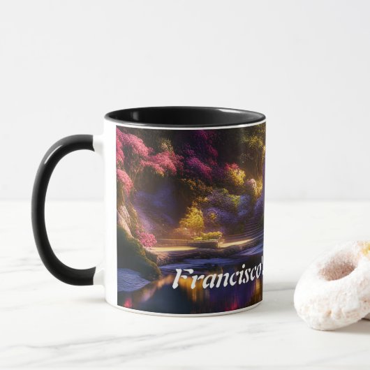 Mug Le thé du matin de Francisco (Avec donut)