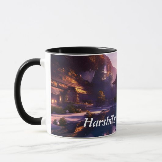 Mug Le thé du matin de Harshil (Gauche)